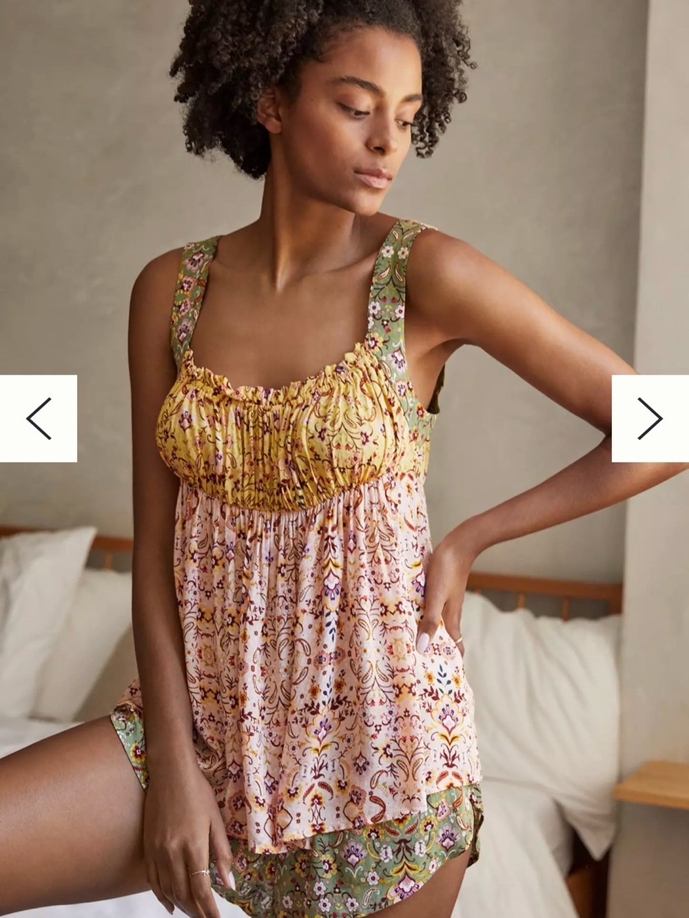 Anthropologie Romantic Boho Floral Pajama Set Women’s medium